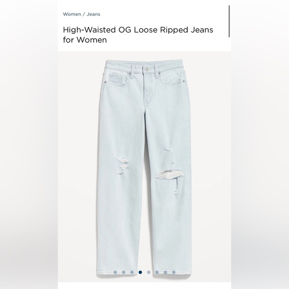 ON High waisted OG Loose Ripped Jeans - Picture 2 of 10